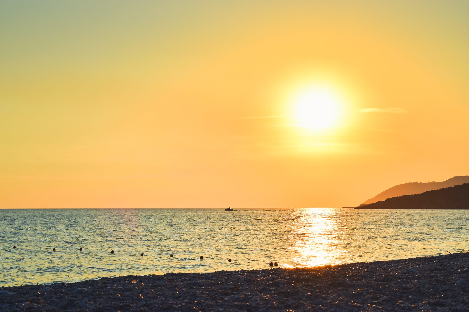 Livadhi Beach in Vlorë County (Himarë), Albania