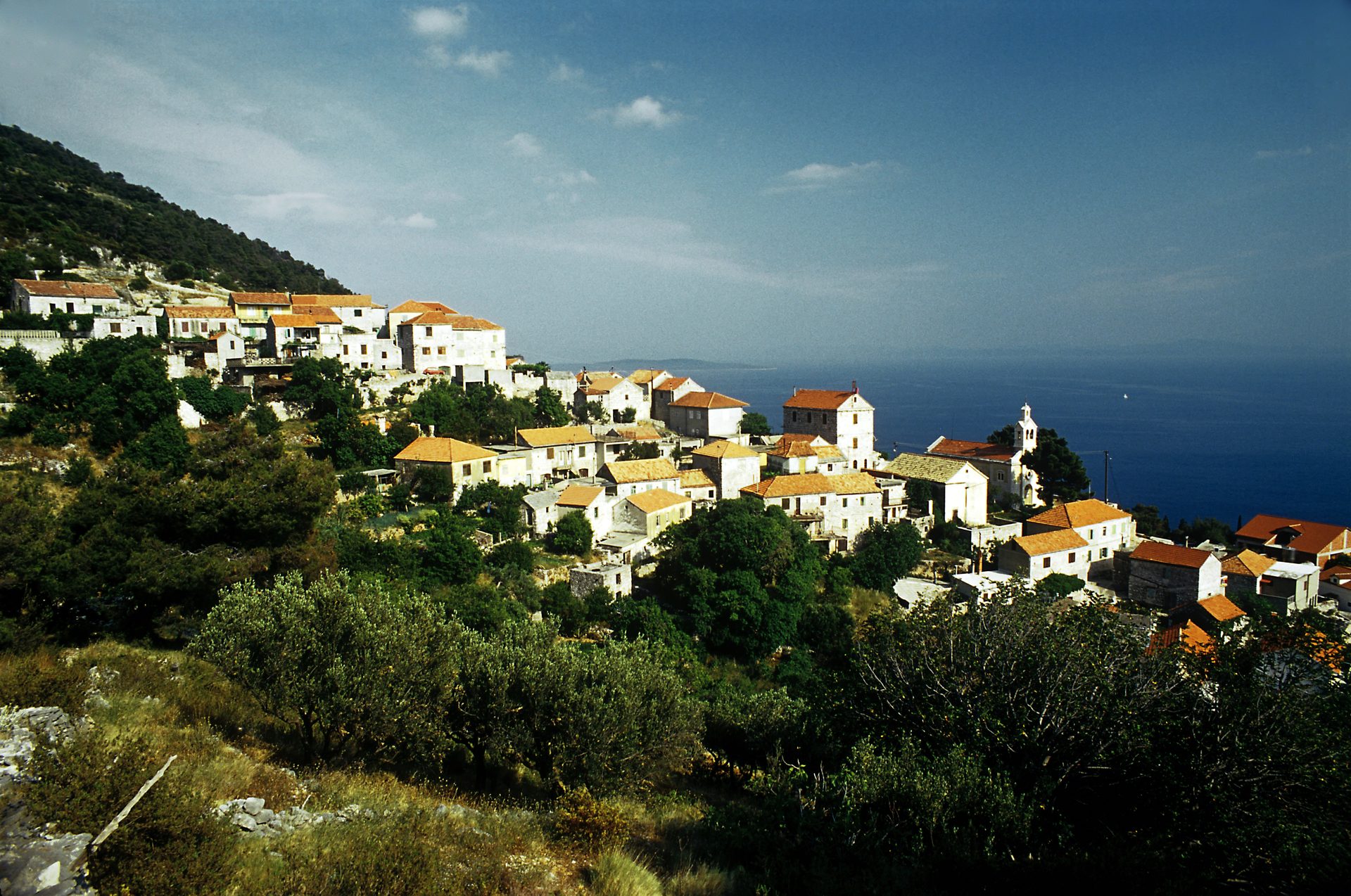Lučišća Beach in Hvar Island, Croatia