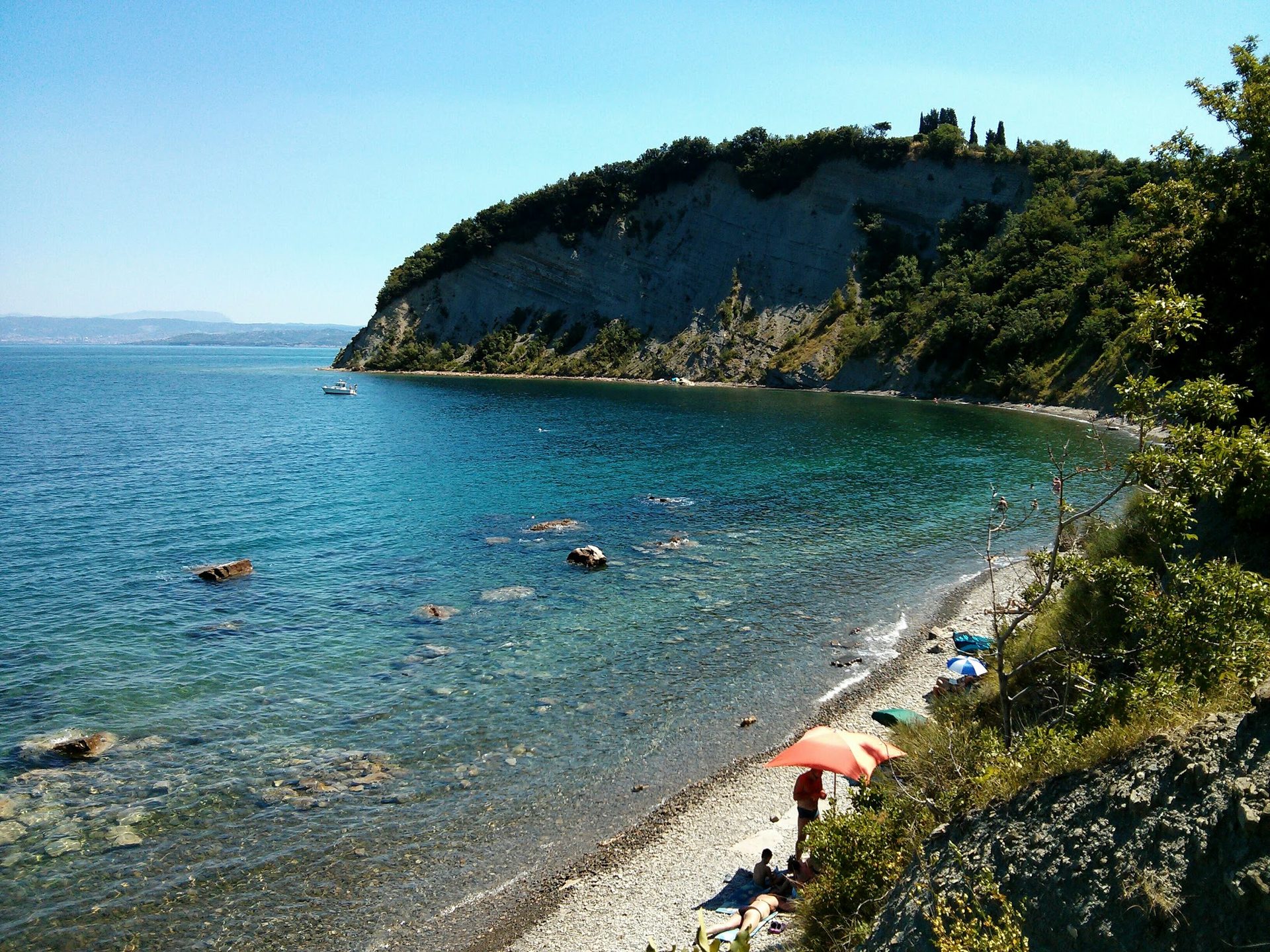 Moon Bay (Mesecev Zaliv) in Strunjan, Slovenian Riviera, Slovenia