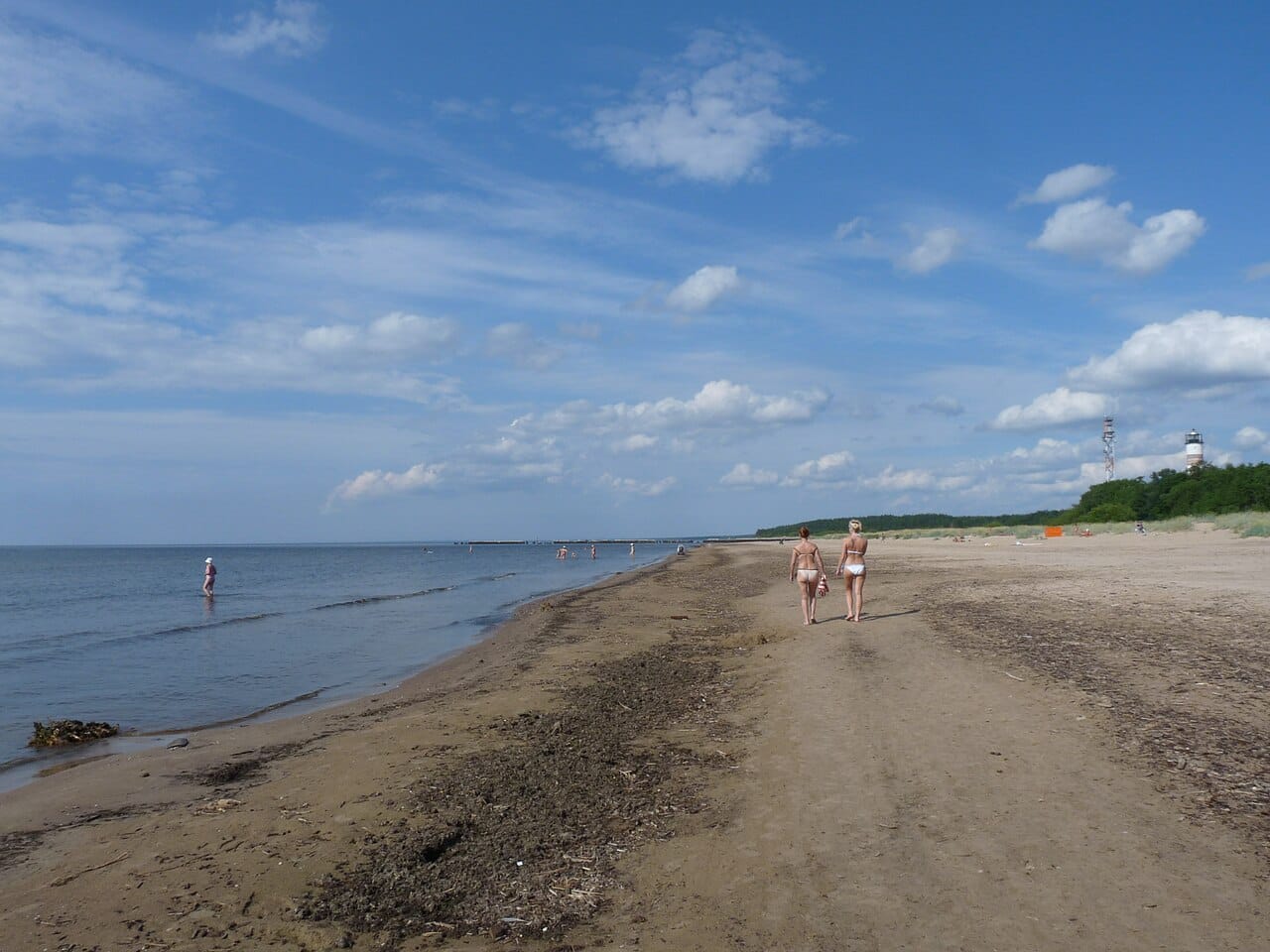 Narva-Jõesuu Beach in Ida-Viru, Estonia
