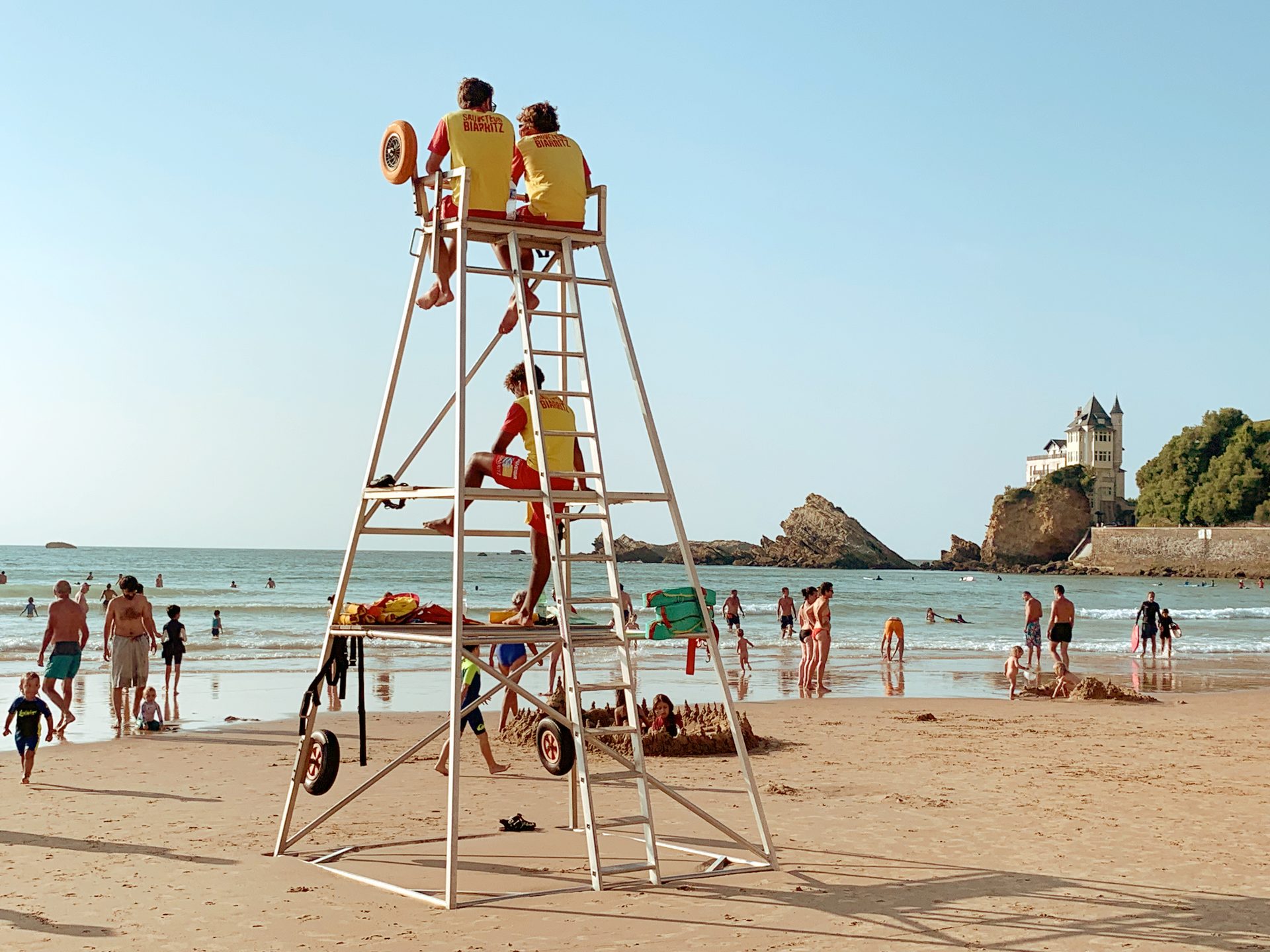 Plage de la Cote des Basques in Biarritz, France