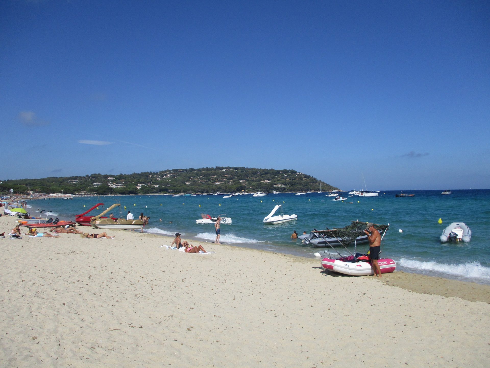 Pampelonne Beach (St. Tropez) in Provence-Alpes-Côte d'Azur (Ramatuelle), France