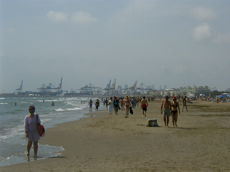 Playa de las Arenas in Valencia, Spain