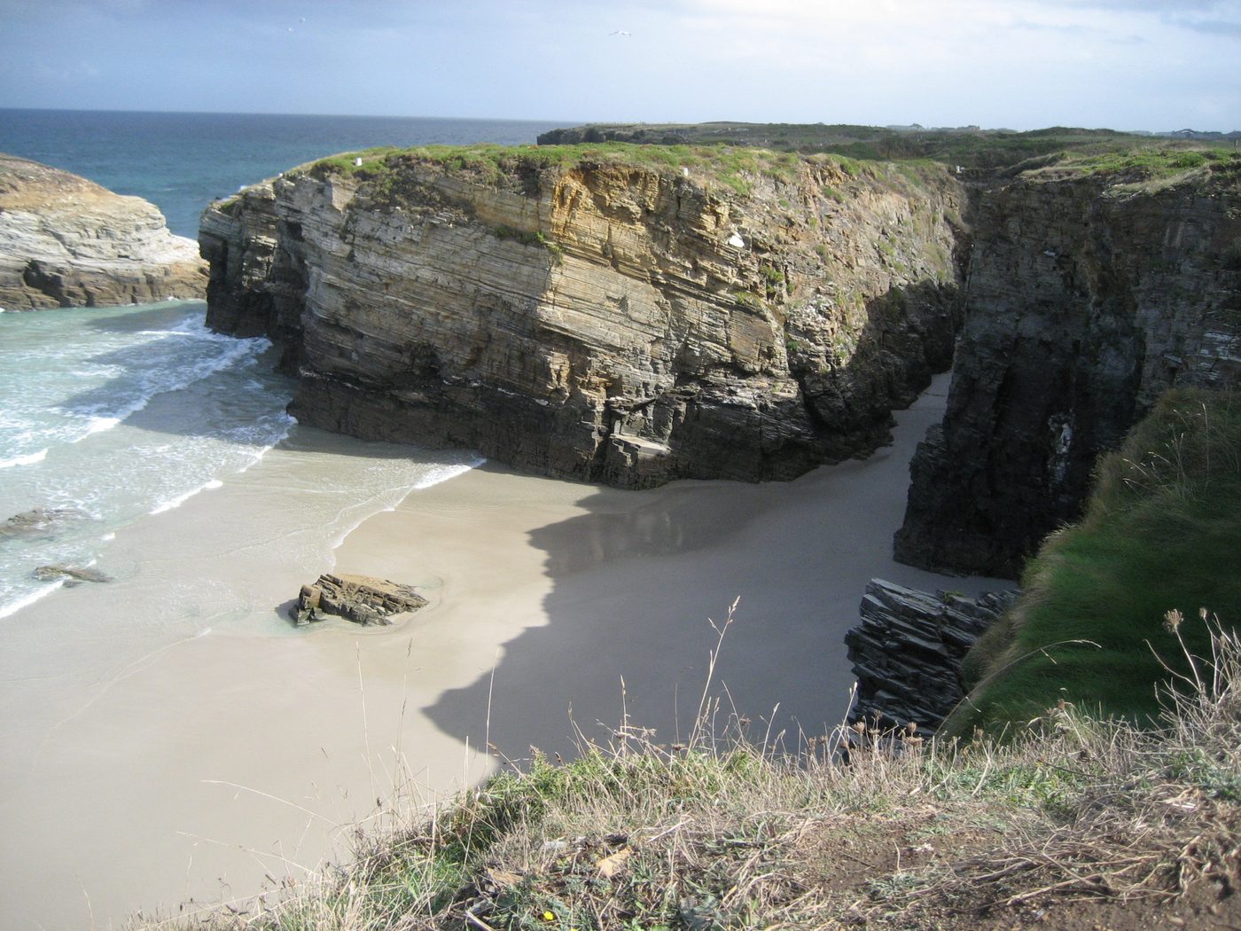 Playa de las Catedrales in Ribadeo, Galicia, Spain