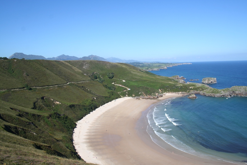 Torimbia Beach in Asturias (Llanes), Spain