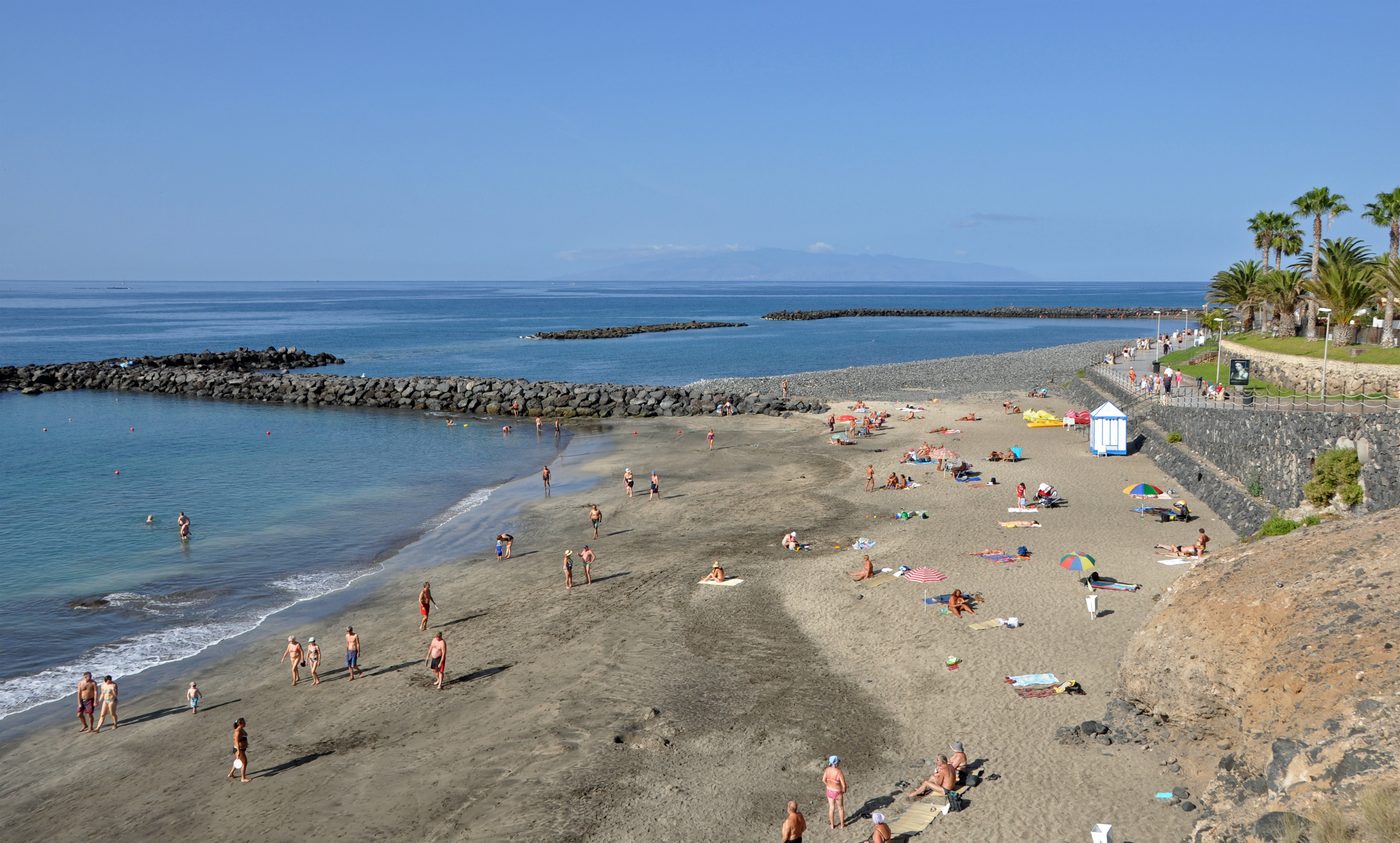 Playa del Duque in Costa Adeje, Tenerife, Spain