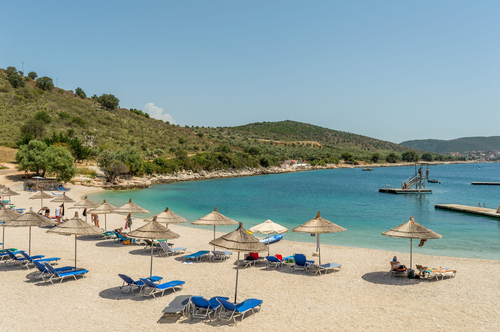 Monastery Beach in Vlorë County (Sarandë), Albania