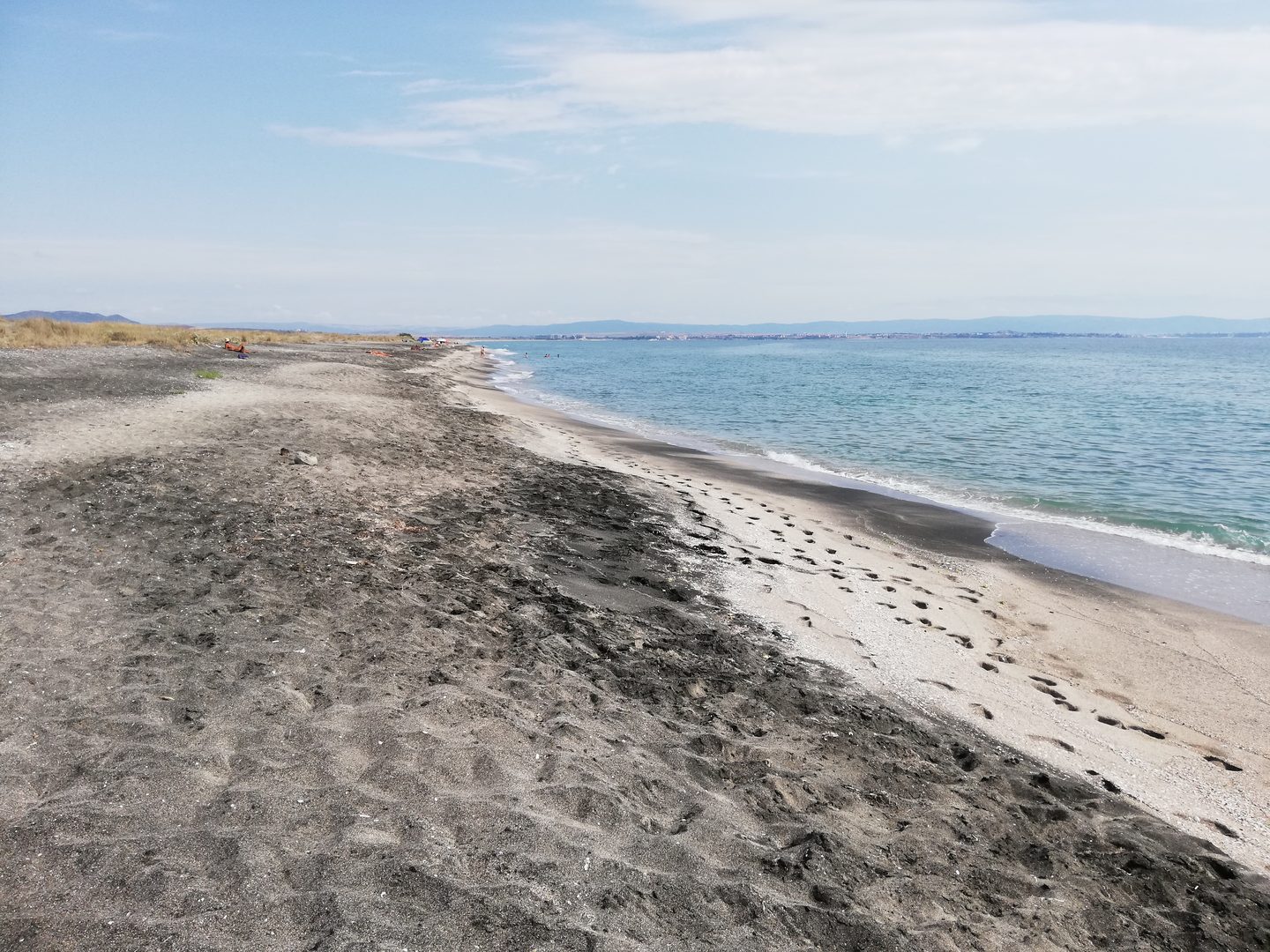Pomorie East Beach in Pomorie Old Town, Bulgaria