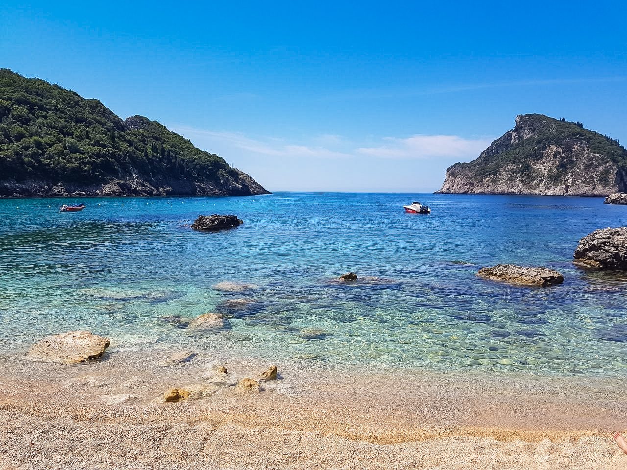 Porto Timoni in Ionian Islands (Corfu / Afionas), Greece