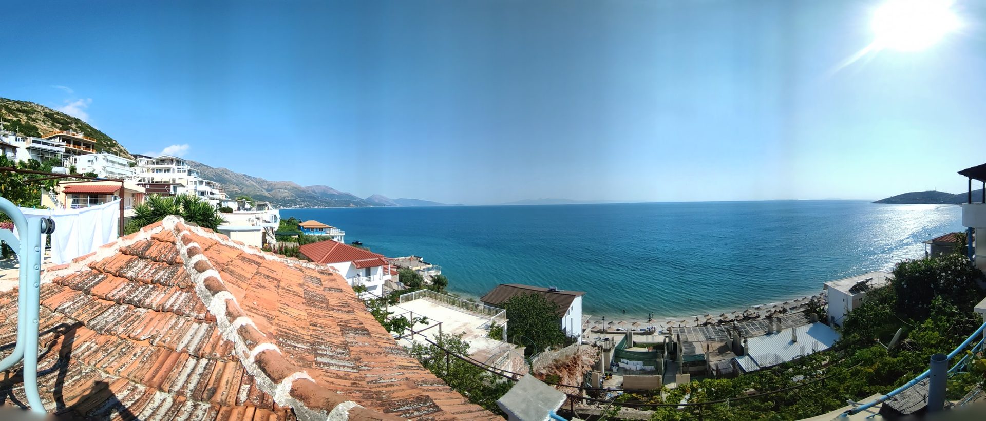 Qeparo Beach in near Himarë, Albania