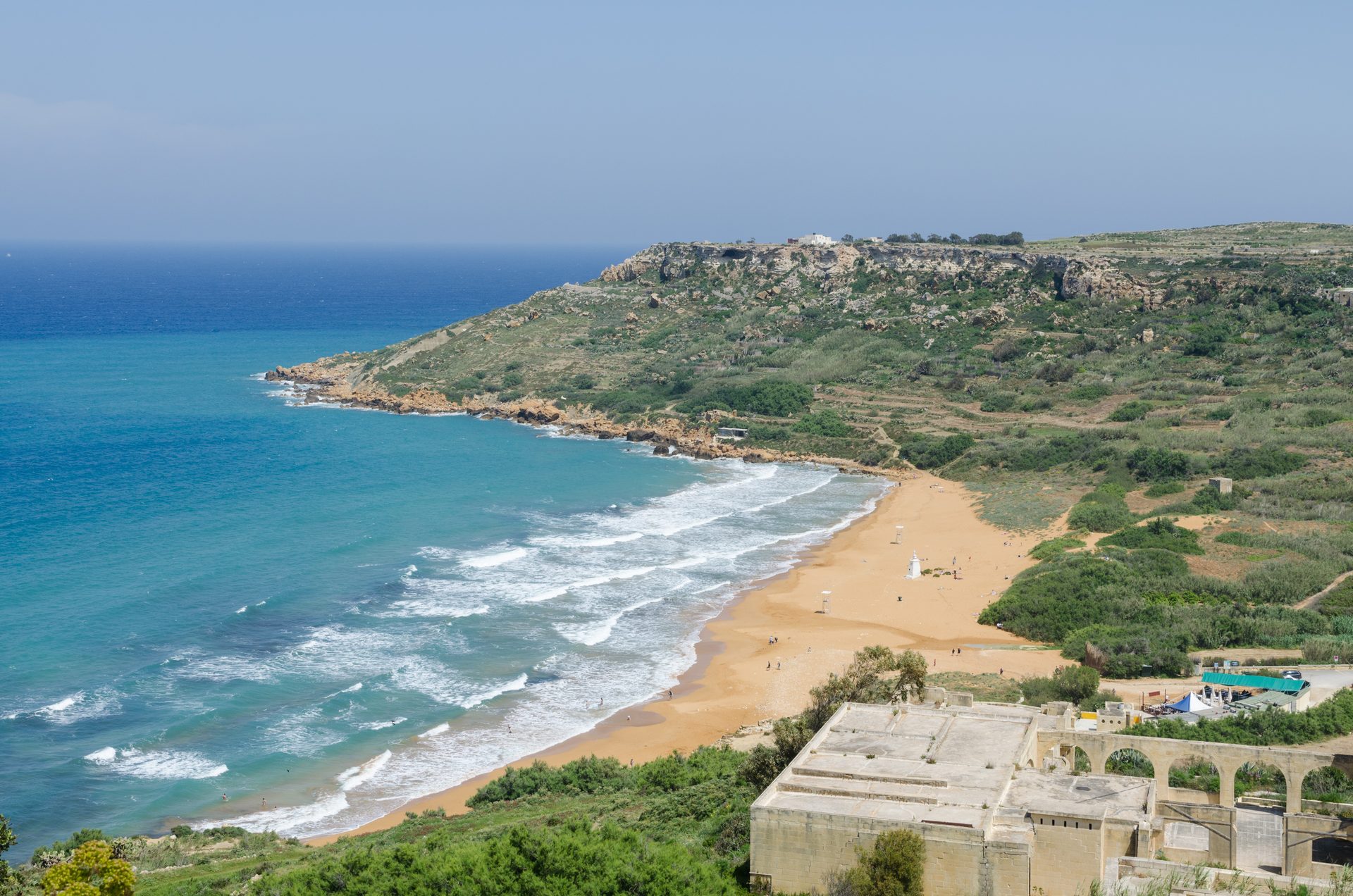 Ramla Bay (Red Beach) in Gozo (Xagħra / Nadur), Malta
