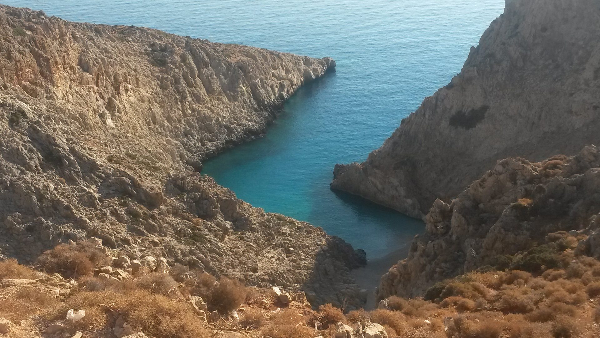 Seitan Limania Beach in Crete (Chania / Akrotiri), Greece
