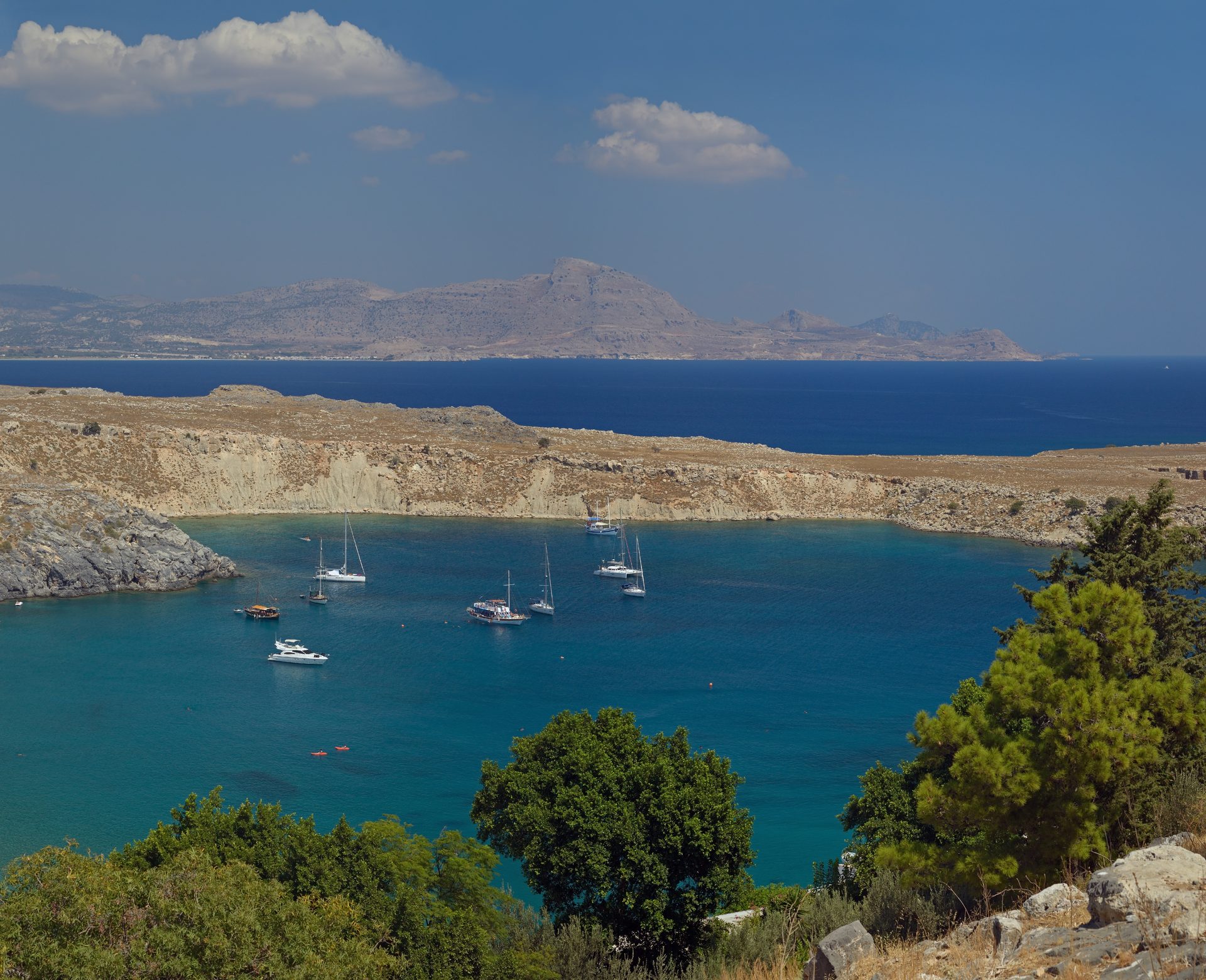 St. Paul's Bay (Lindos) in Dodecanese (Rhodes / Lindos), Greece