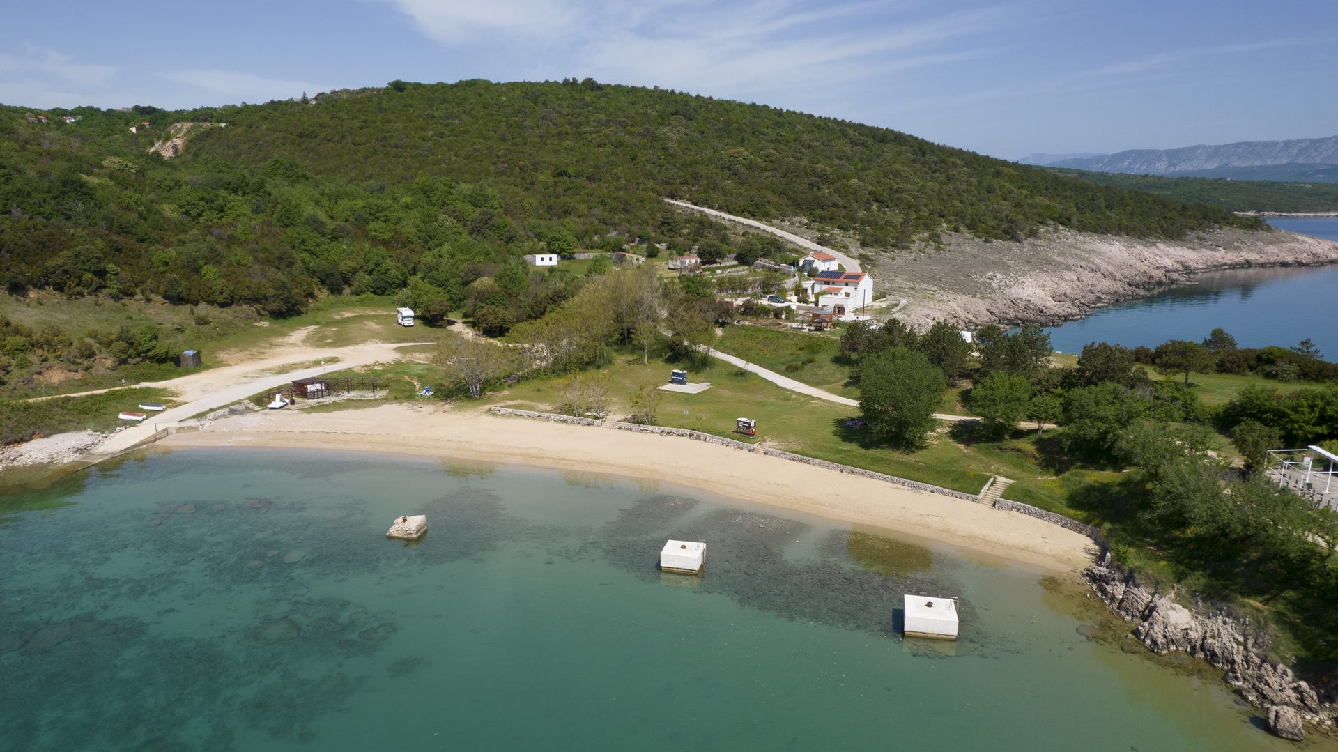 Sveti Marak Beach in Krk Island, Croatia