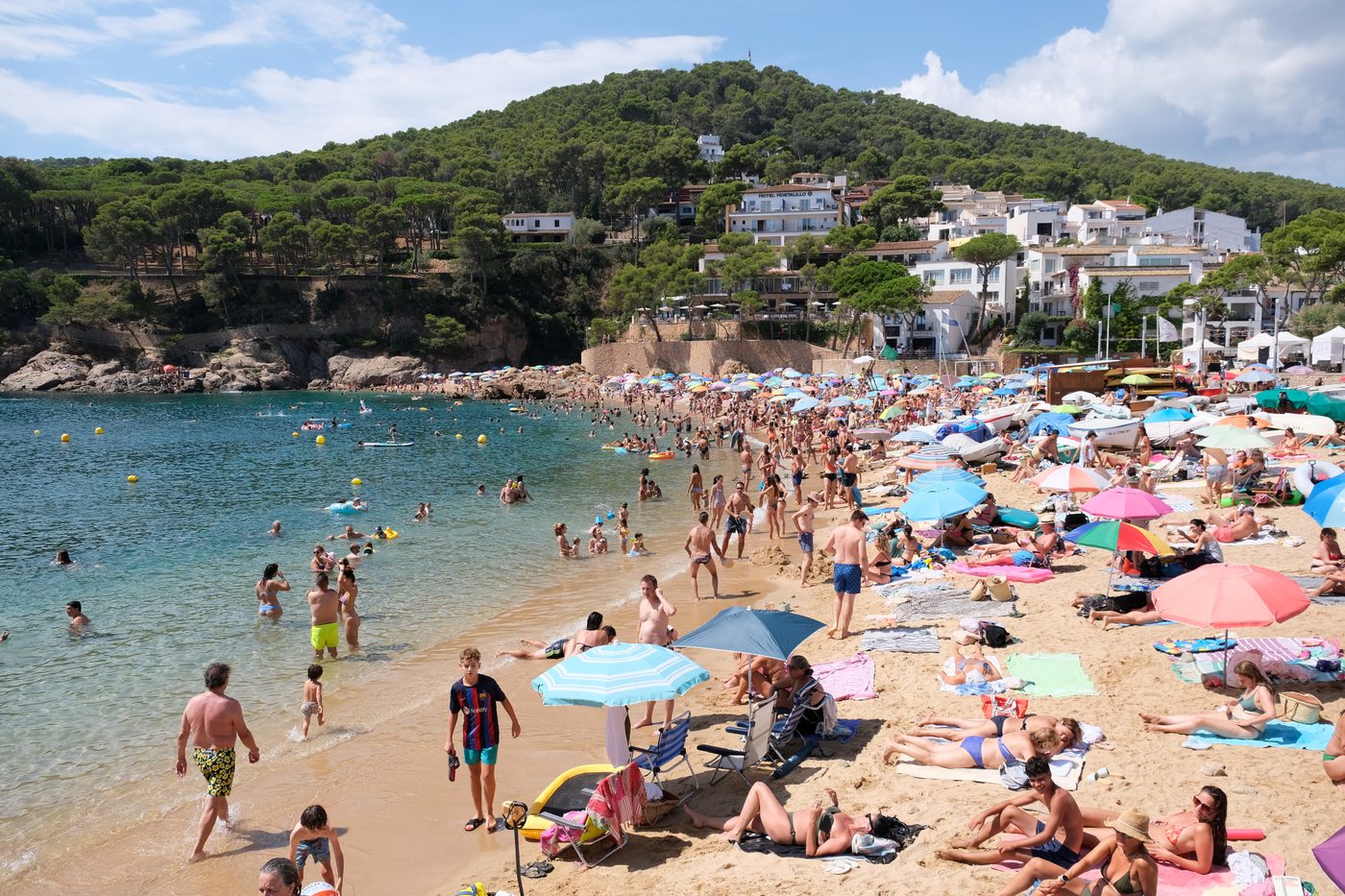 Platja de Tamariu in Baix Empordà, Costa Brava, Spain