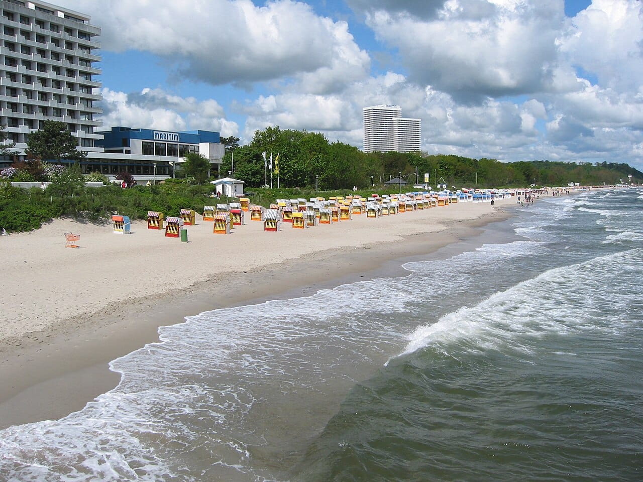 Timmendorfer Strand in Lübeck Bay, Germany