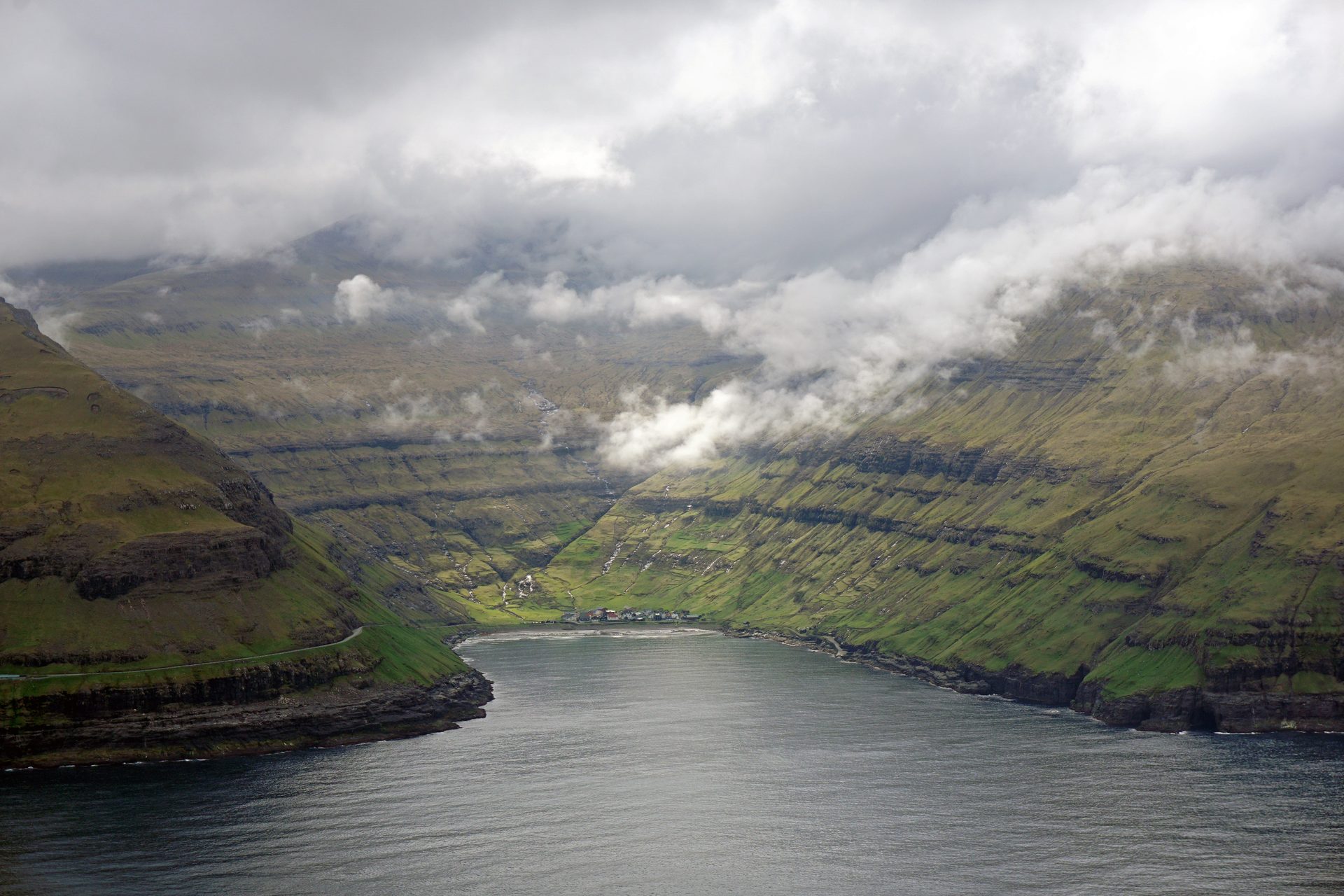 Tjørnuvík Black Sand Beach in Streymoy, Faroe Islands