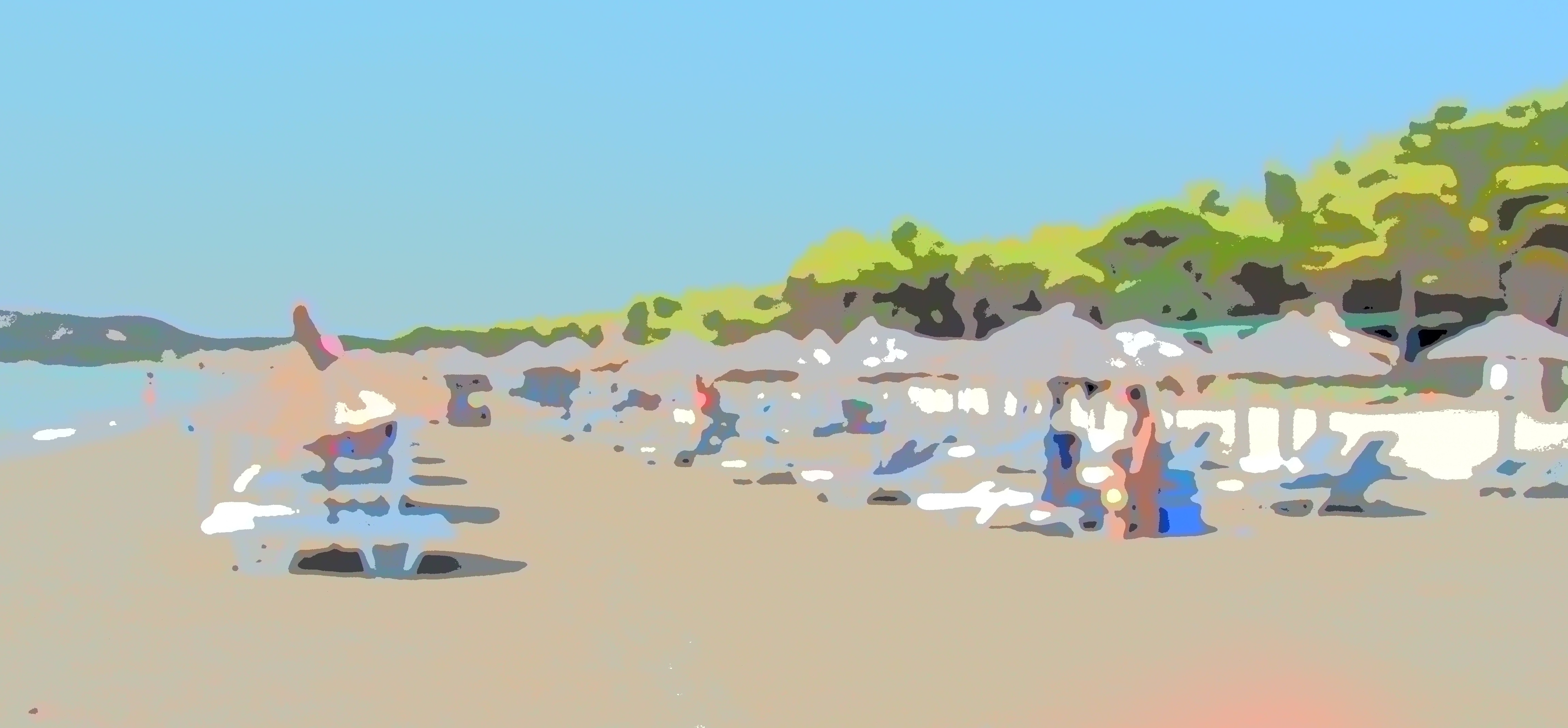 Zvërnec Beach in Vlorë County (Narta Lagoon), Albania